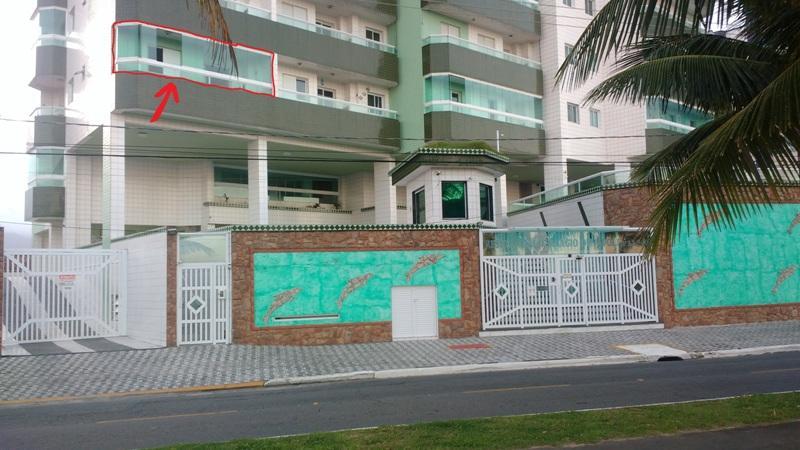 Apto. Com Churrasqueira Na Sacada Lägenhet Praia Grande  Exteriör bild